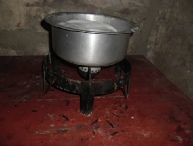 Cooking with biogas from Flexigester